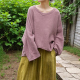 Oversized Spring Linen Jacket Loose Fit